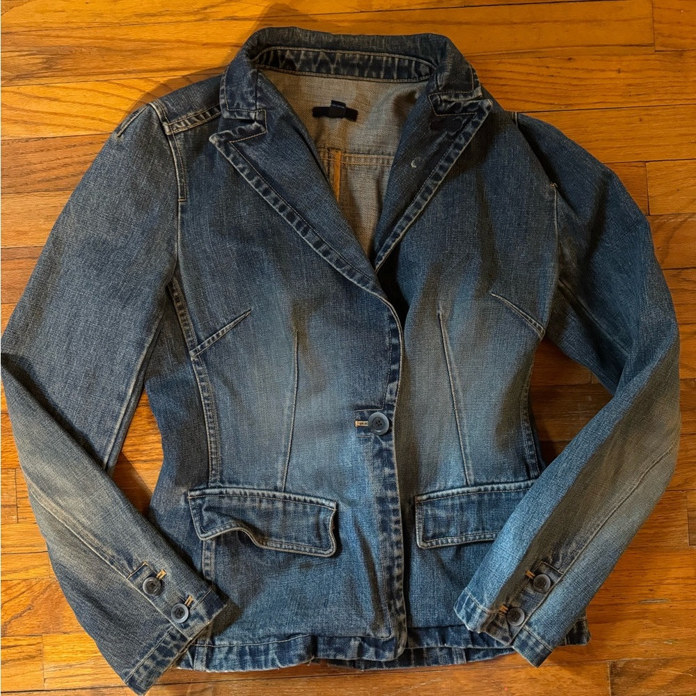 Women’s GAP Blue Denim Blazer size M